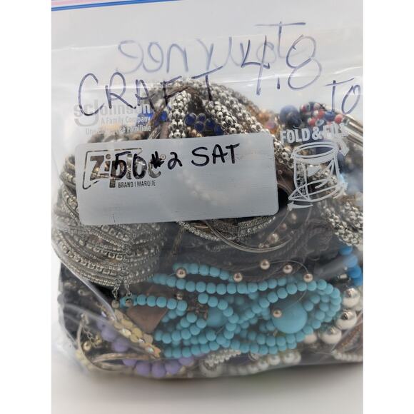 ‘Journee’ Repurpose/Craft/Possible Wearable Over 4 Pounds Mystery Jewelry Bag - Picture 7 of 8